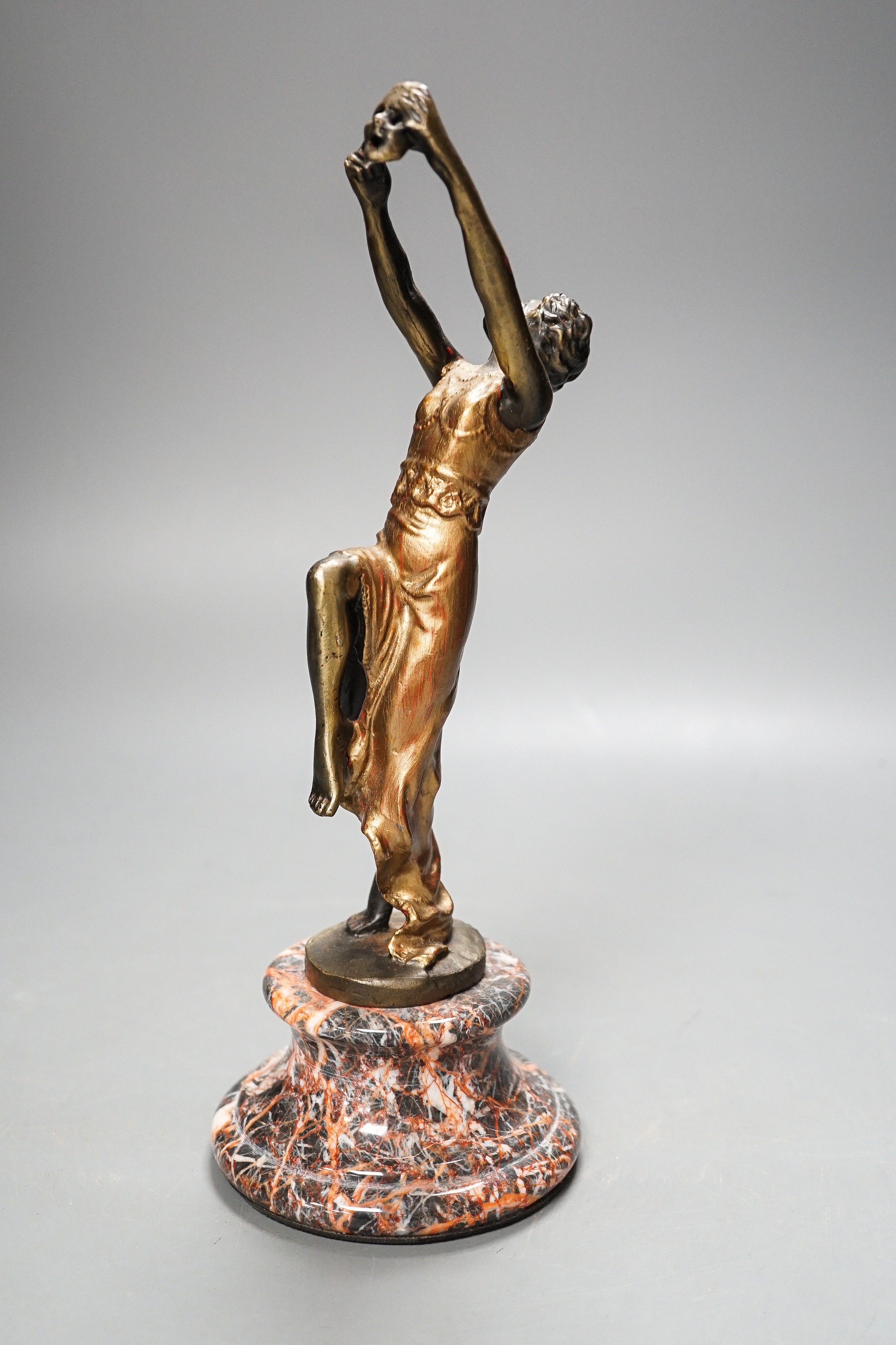 An Art Deco style bronze female figure, 28cm